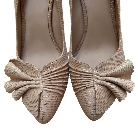 Kate Spade Alessia Pumps in Blush 10 like new heels Appliqué office neutral - Picture 5 of 16